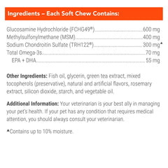 Cosequin Soft Chews with MSM plus Omega-3s for Dogs  120 ct