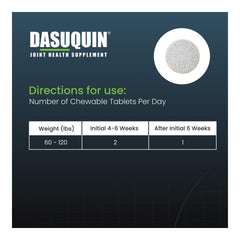 Nutramax Dasuquin with MSM for Large Dogs 60lbs and Over, Joint Health Supplement, Chewable Tablets, 150 Count