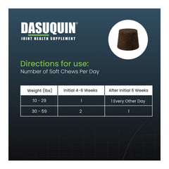 Nutramax Dasuquin with MSM for Small to Medium Dogs, Joint Health Supplement, Soft Chews, 84 Count
