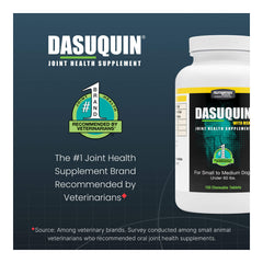 Nutramax Dasuquin with MSM for Small to Medium Dogs, Joint Health Supplement, Chewable Tablets, 150 Count