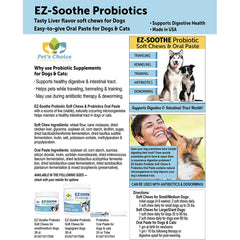 EZ-Soothe Probiotic Soft Chews, Small to Medium Dog, 30 ct