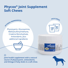 Phycox Gomitas Blandas para el Apoyo Articular Canino, 60 unidades