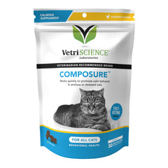 Composure Calming Support Formula for Cats  30 Bite Sized Soft Chews