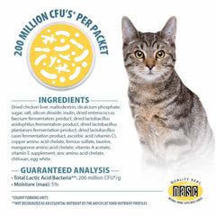 Pet's Choice Gut Instincts Probiotic Supplement Powder Packets for Cats, 30 ct, Veterinary Formulated Cat Probiotics with Vitamins for Gut Health, Digestive Balance, Diarrhea Support, Chicken Flavor