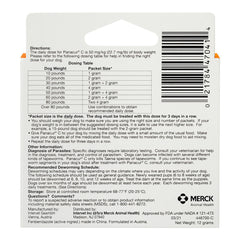 Panacur C Canine Dewormer (fenbendazole granules), 40lbs (Orange)