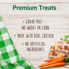 Nylabone Healthy Edibles Biscuits Grain Free Dog Treats Chicken & Veggie 1ea/12 oz