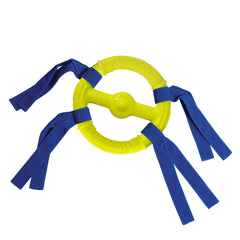 Nylabone Power Play Ring Thing Floatable Dog Toy 1ea/Medium/Wolf - Up To 35 lb