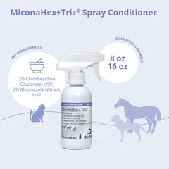 Miconahex+ Triz Spray para perros, gatos y caballos, 237 ml