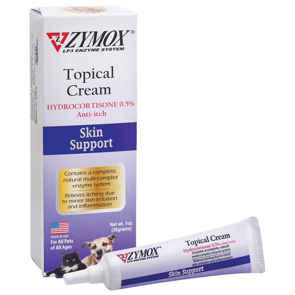 Crema tópica antiinflamatoria Zymox con HC 1 oz