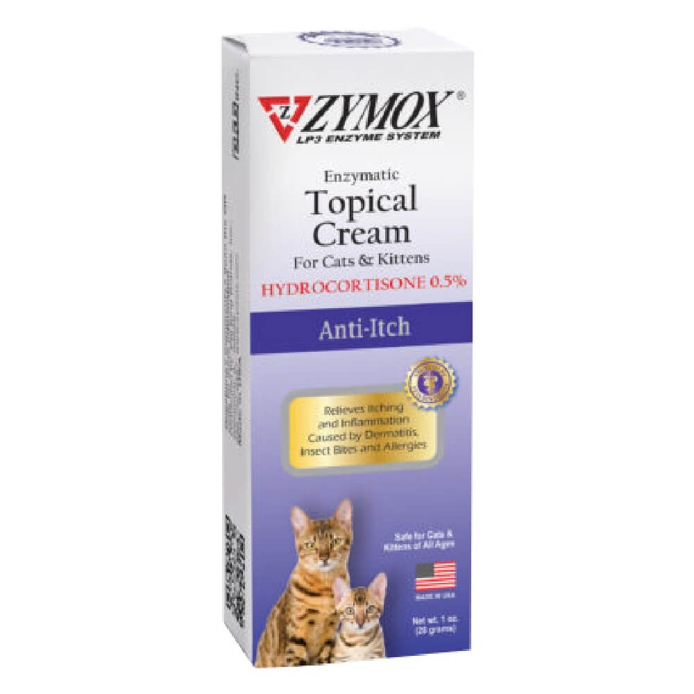 Crema tópica Zymox para gatos/gatitos con 0,5 % de hidroclorotiazida (tubo de 1 oz)