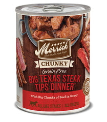 Merrick Dog Chunky Big Texas Steak 12.7oz. (Case of 12)