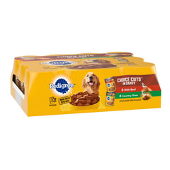 Pedigree Choice Cuts in Gravy Adult Wet Dog Food Variety Pack (Beef, Country Stew) 158.7oz 12pk