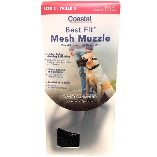 Bozal ajustable de malla Best Fit para perros, talla 3