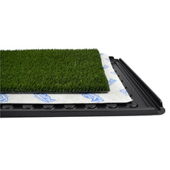Indoor Dog Potty System 16" x 24" (Tray,Pad,Grass)
