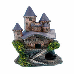 Penn-Plax Magic Castle Aquarium Ornament Brown; Grey 4 in Mini
