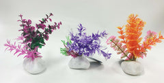 Penn-Plax Rock Plant Ornament Assorted 6in