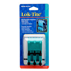 Penn-Plax Plastic Valve for Aquarium Pumps 3-Gang Green; Black