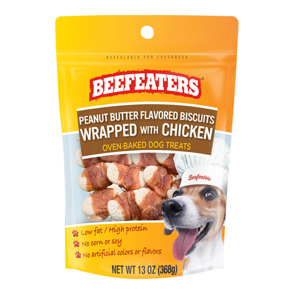 Beefeaters Peanut Butter Biscuits Wrapped with Chicken, 13oz