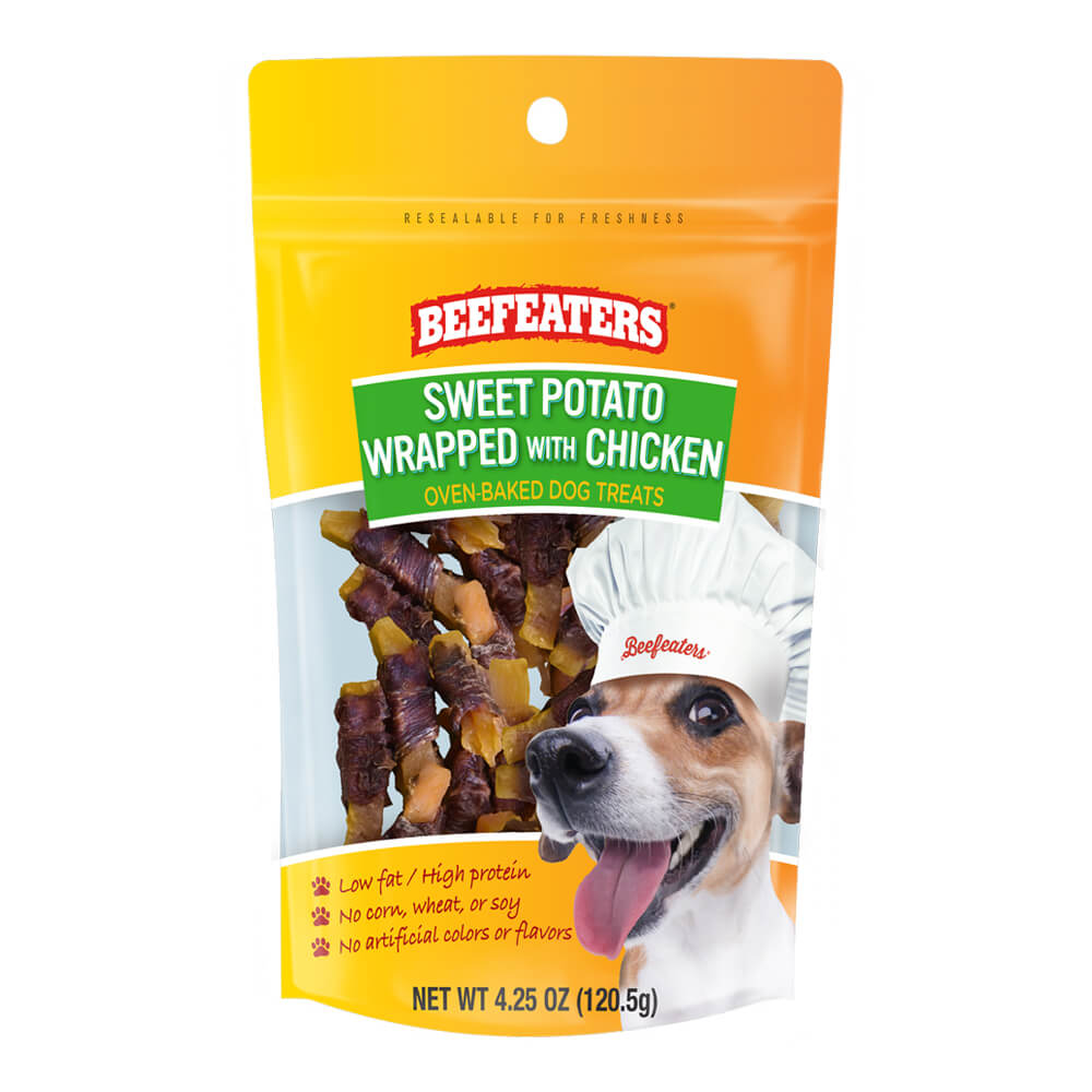 Beefeaters Sweet Potato Wrapped with Chicken, 4.25 oz, 6pk