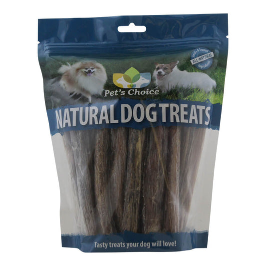 Pet's Choice Premium All Natural Dog Pizzle Chews, 6", 25 pk – Pet Food, High Protein, Low Fat Beef Bully Sticks, Dental Health, Long Lasting, Gluten Free, Training Treats for Small to Large Dogs