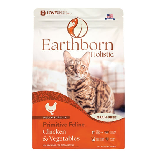Earthborn Cat Holistic Grain Free Primitive Feline 4Lbs
