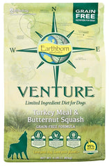 Earthborn Holistic Venture L.I.D. Grain Free Dry Dog Food Turkey & Butternut Squash 1ea/4 lb