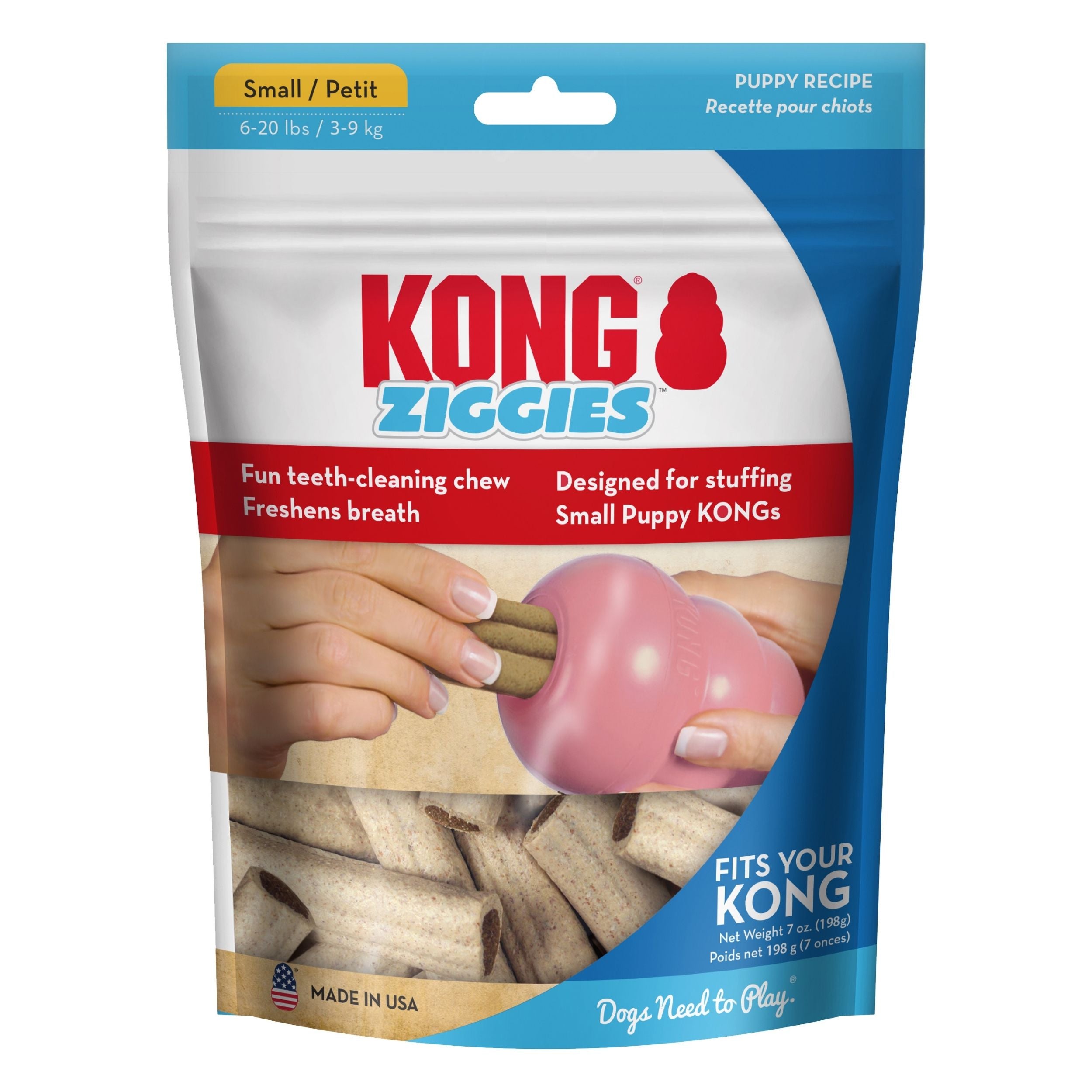 Kong Stuff'N Ziggies Puppy Treat 1ea/7 oz., 12 Ct, Sm Default Title