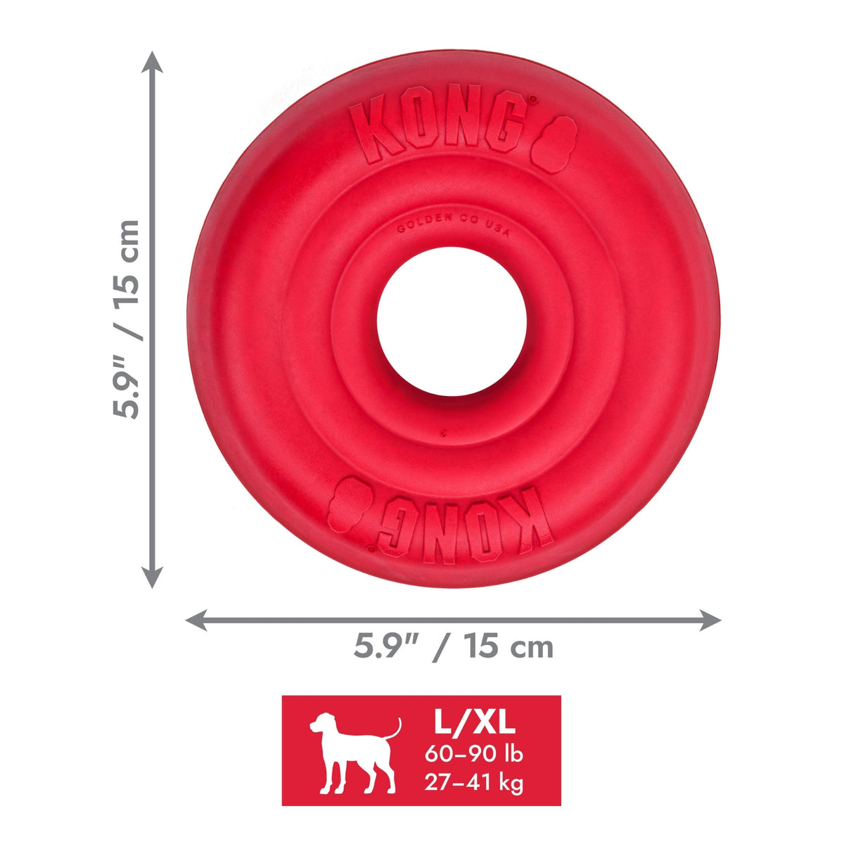 Kong Donut Red Large/X-Large