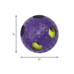 KONG Bat-A-Bout Flicker Disco Ball Catnip Toy Purple 1ea/One Size