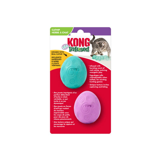 KONG Infused Catnip Egg Cat Toy 1ea/2 pk