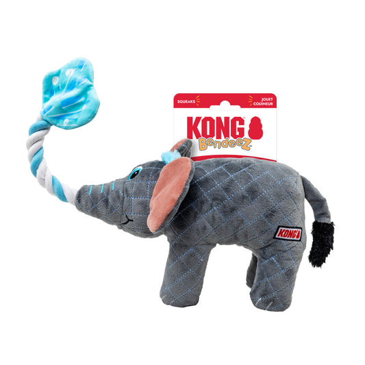 Kong Bendeez Elephant Gray/Blue Large