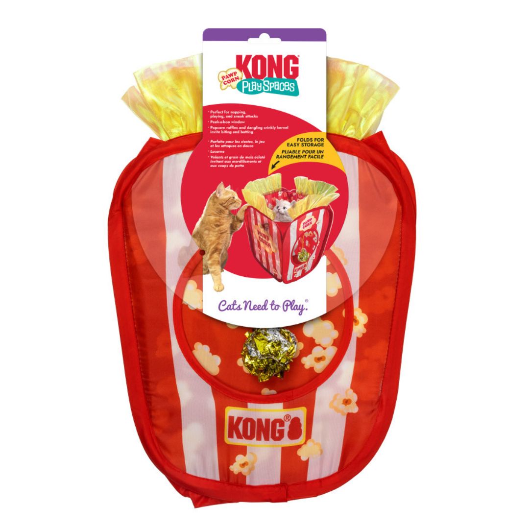 KONG Play Spaces Pawpcorn Cat Toy Red, 1ea