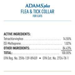 Adams Plus Flea & Tick Collar for Cats & Kittens