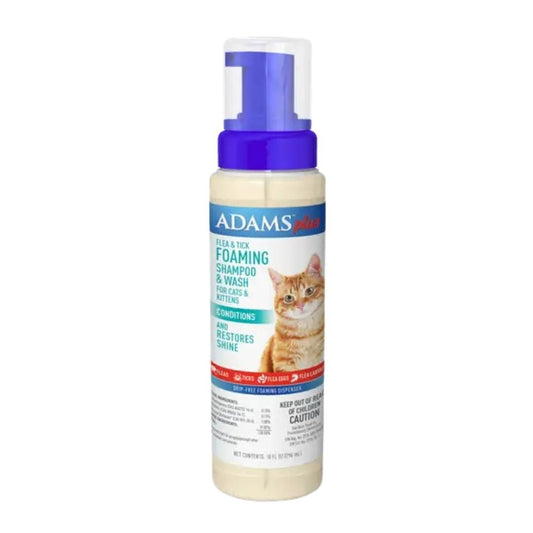 Adams Plus Flea and Tick Foaming Shampoo and Wash for Cats and Kittens Default Title