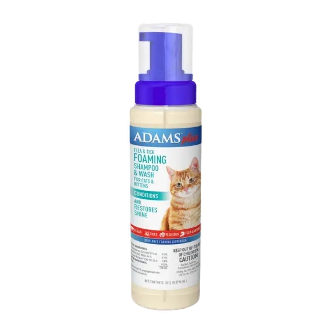 Adams Plus Flea and Tick Foaming Shampoo and Wash for Cats and Kittens Default Title