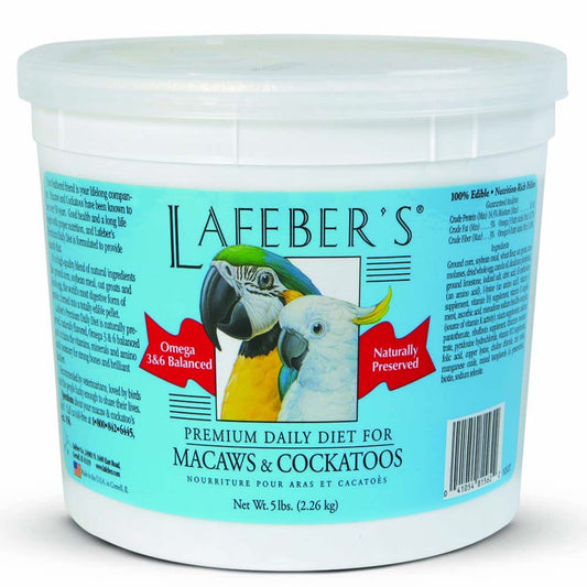 Lafeber Company Premium Daily Diet Pellet for Macaw and Cockatoo 5 lb