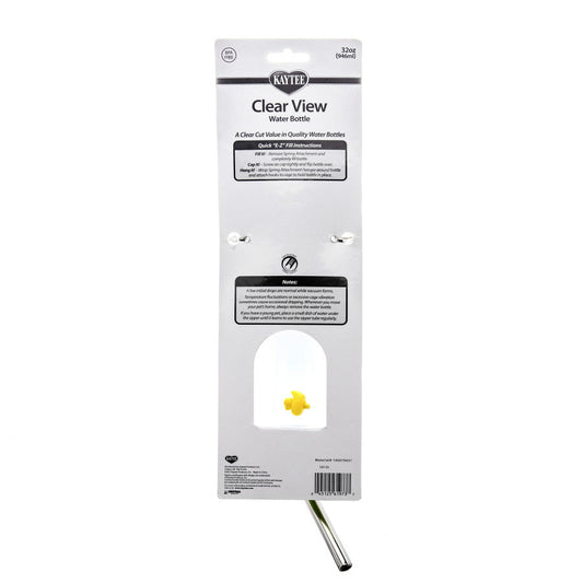 Kaytee Clear Water Bottle, Single Clear, 1ea/32 oz