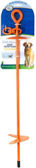 Four Paws WalkAbout Dog Tie Out Stake Orange, 1ea/28 in
