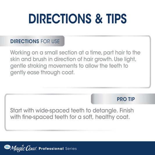 Four Paws Magic Coat Professional Series Non-Slip Grip Pet Comb 1ea/(1 ct)