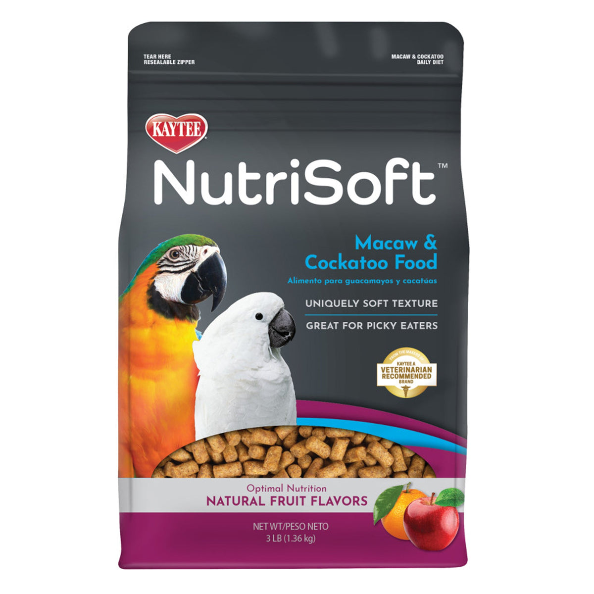 Kaytee NutriSoft Macaw Cockatoo 1ea-3 lb