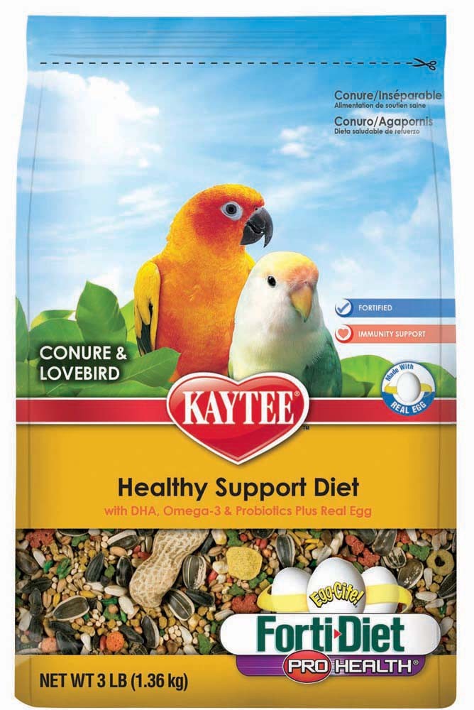 Kaytee FortiDiet Pro Health EggCite NourishProtect Conure  Lovebird Food 1ea/3 lb