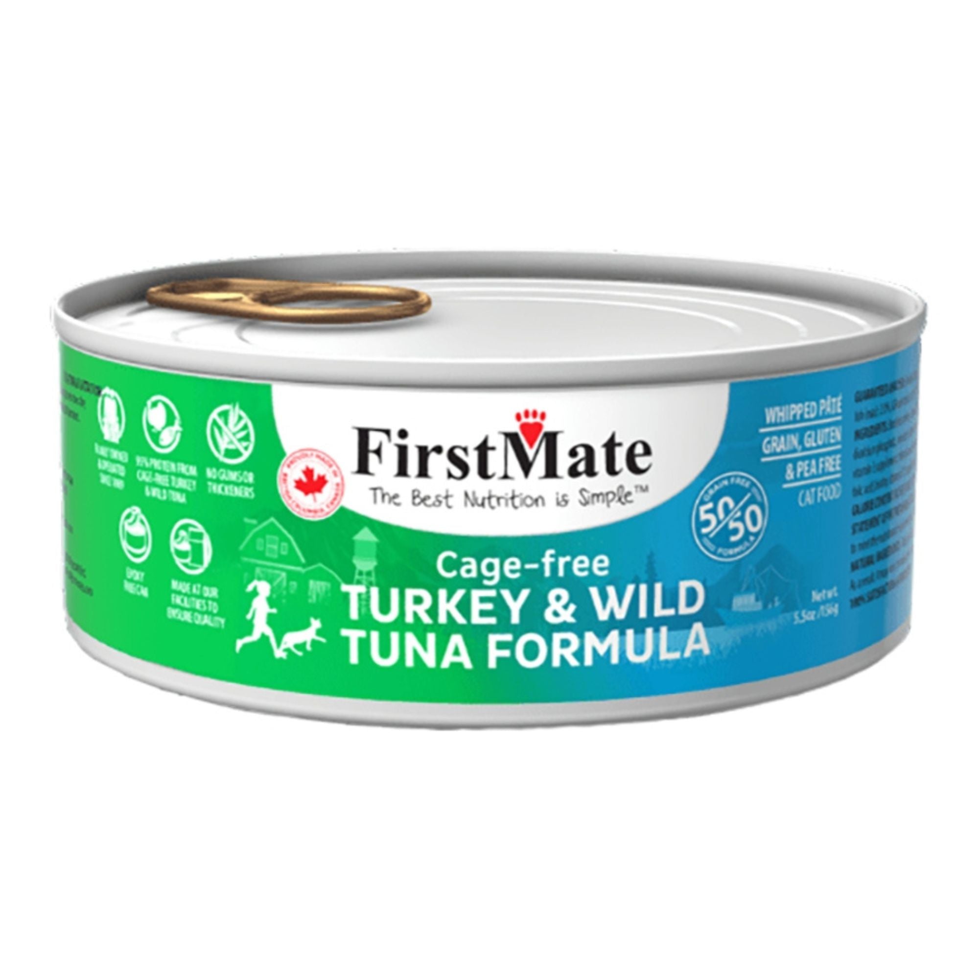 Firstmate Cat Turkey & Wild Tuna 5.5oz. (Case of 24)