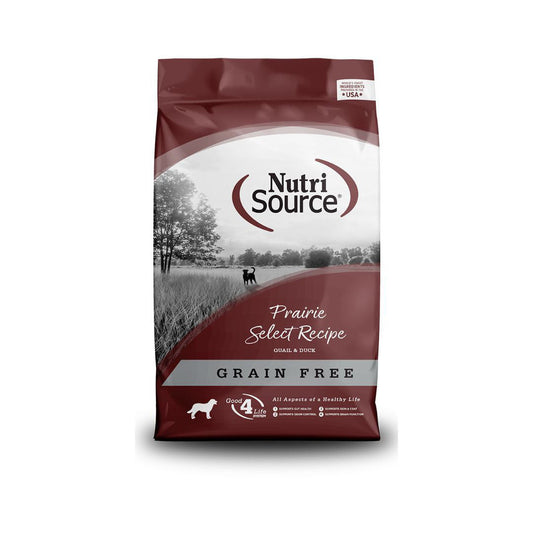 NutriSource Select Recipe Grain Free Dry Dog Food Prarie Select 15lb
