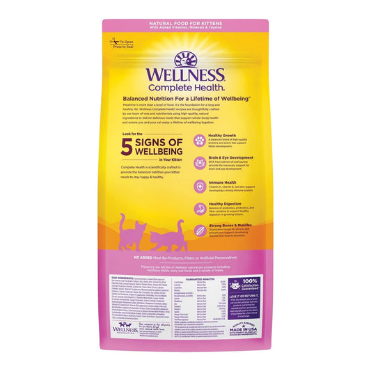 Wellness Complete Health Kitten Chicken & Rice 5Lb