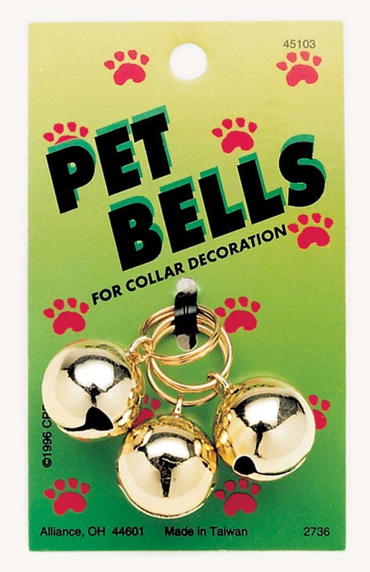 Coastal Round Dog Bells Gold 3-Pack