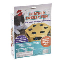 Spot Feather Frenzy Fun Cat Toy Yellow 8.5in