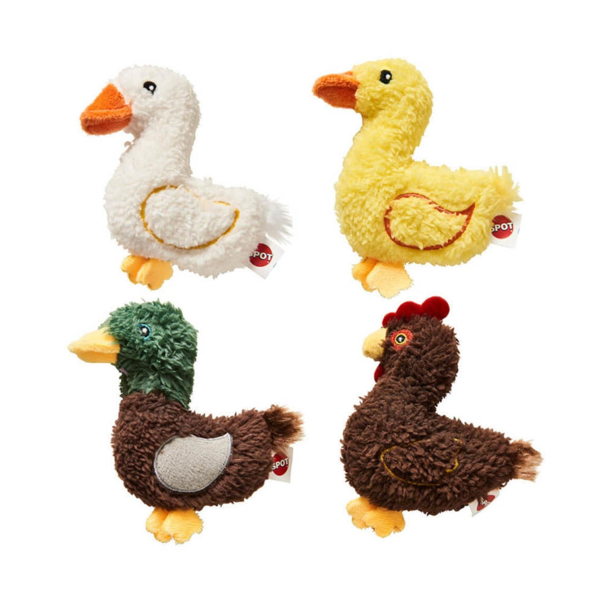 Spot Love The Earth Barnyard Bird Cat Toy Assorted, 1ea/4 in Default Title