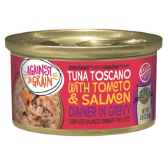 Against the Grain Tuna Toscano With Salmon & Tomato Dinner Wet Cat Food 2.8oz. (Case of 24)
