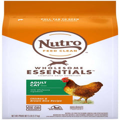Nutro Products Wholesome Essentials Adult Dry Cat Food Chicken & Brown Rice 5lb