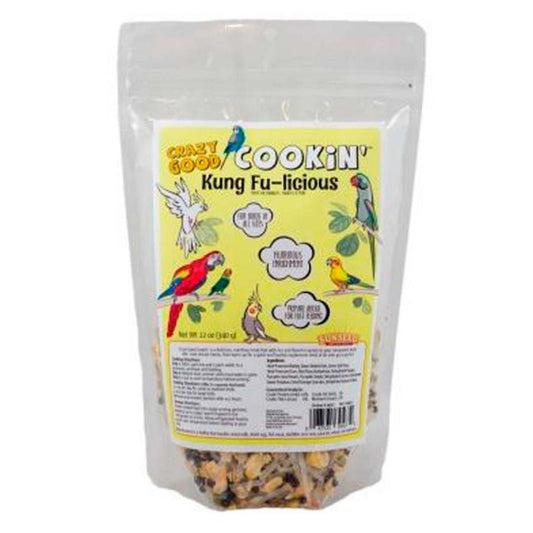 Sun Seed Crazy Good Cookin' Kung Fu-licious Bird Treat 1ea/12oz.
